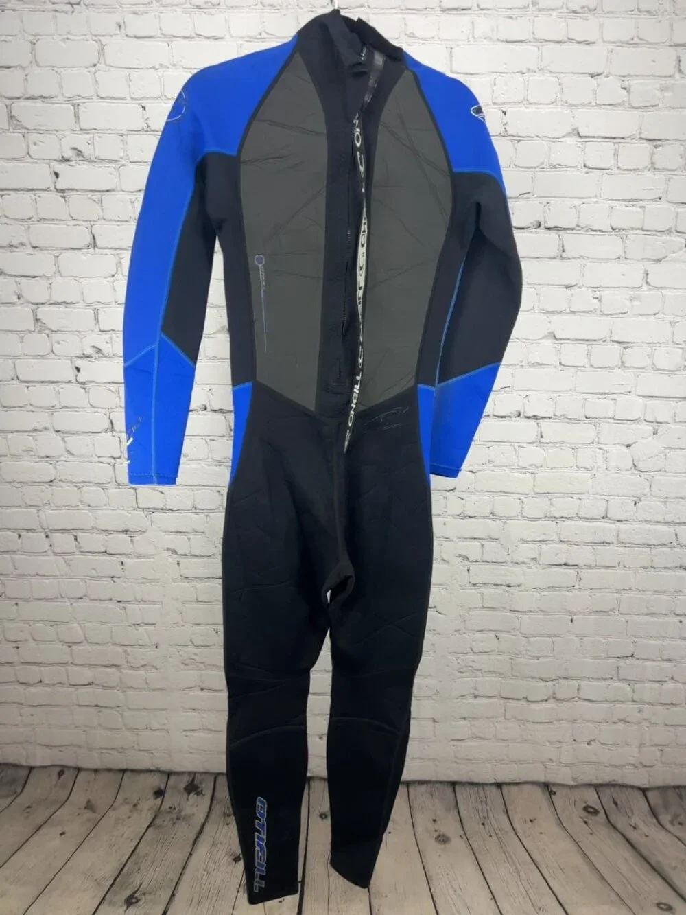 O'Neill Hammer Blue Black 3/2 Ultraflex Back Zip Full Body Wetsuit MT